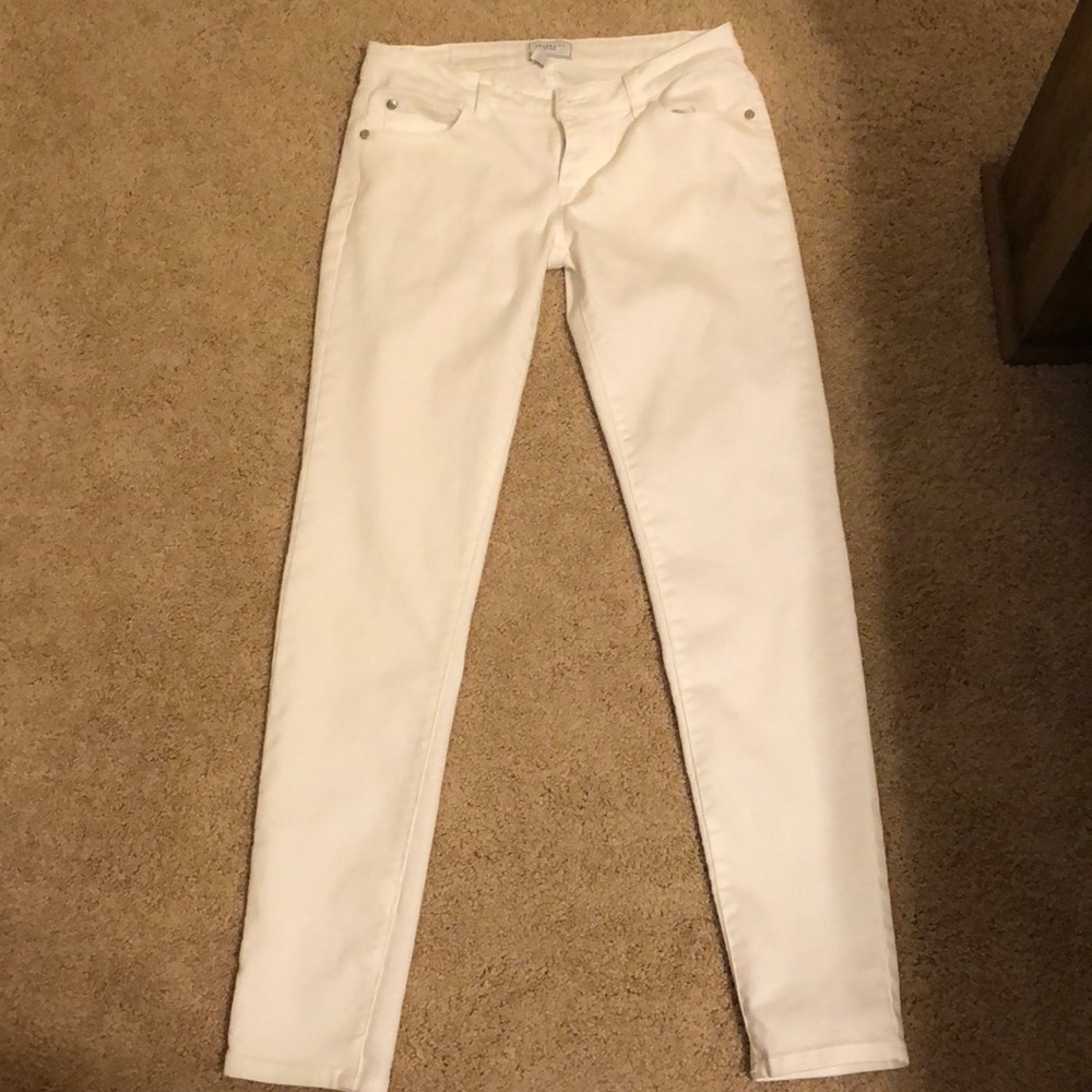White skinny pants